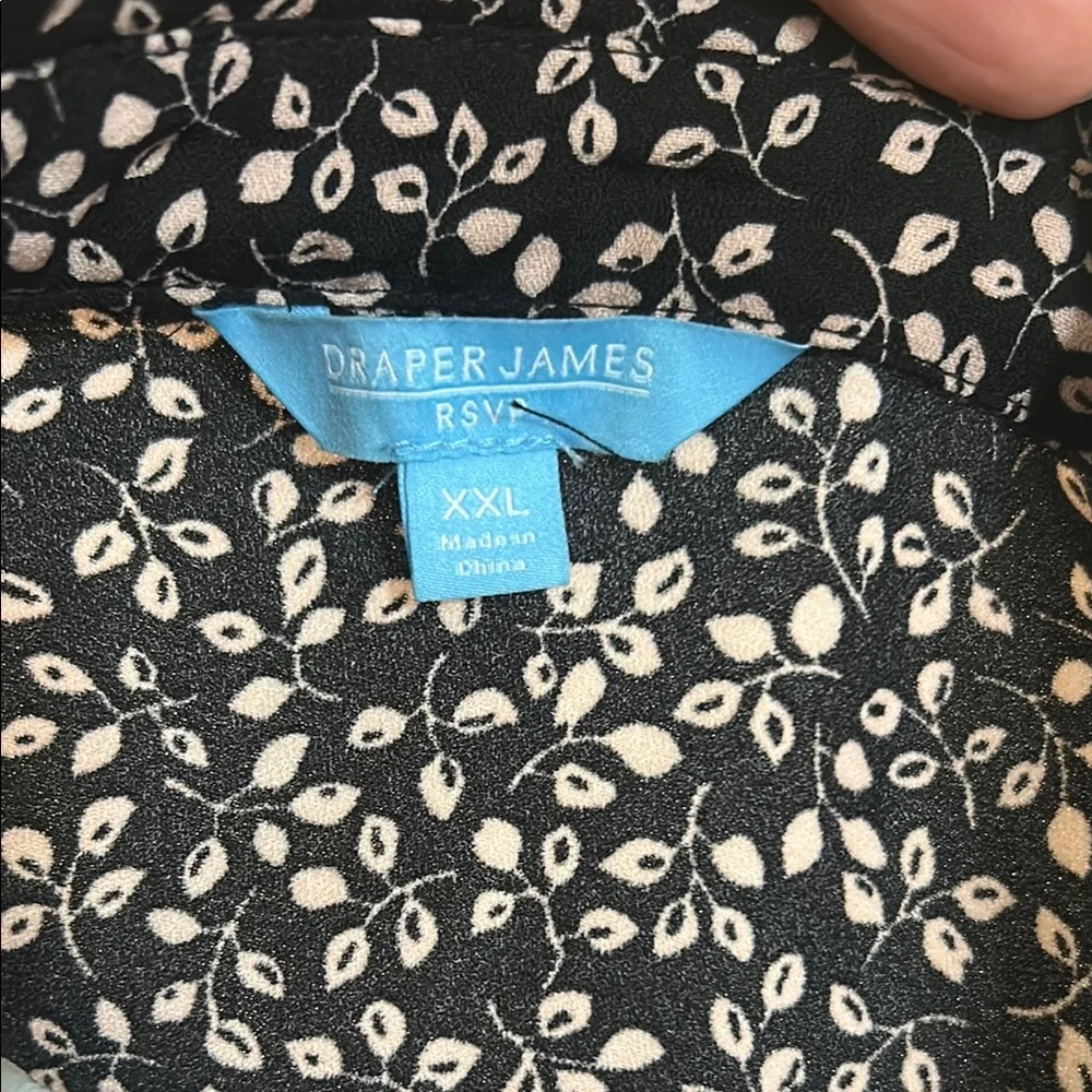 Draper James Floral Black and White Women's Dress - Picture 13 of 13